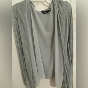Vera Wang gray cardigan